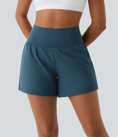 Atmungsaktiv & Schnell trocknend High-Waist Fitnessshorts Damen – Mirabella