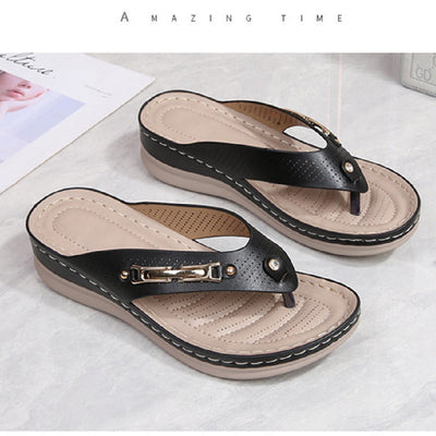 Melissa – Boho Sponge Cake Strand-Sandalen