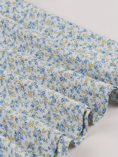 Elegantes Sommerkleid – Ärmelloses A-Linien-Midikleid mit Blumenmuster