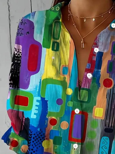 Hunia - Stilvolle Mehrfarbige Bluse