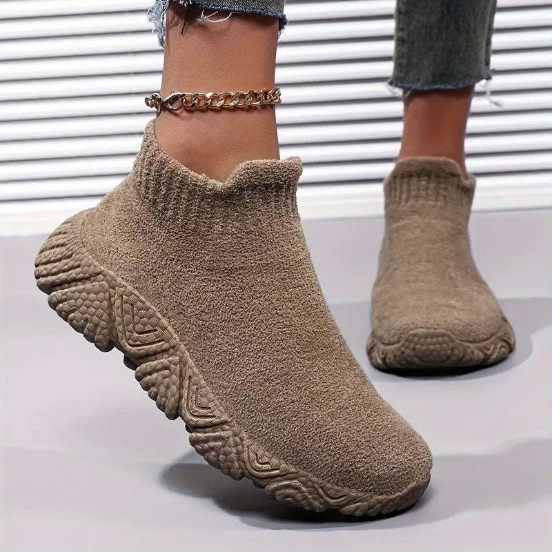 Leichte laufschuhe mit fleece-futter für frauen