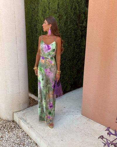 Anna – Elegantes Strandkleid mit Blumenmuster