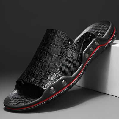 Philip - Herren Trendy Open Toe Atmungsaktive Hausschuhe