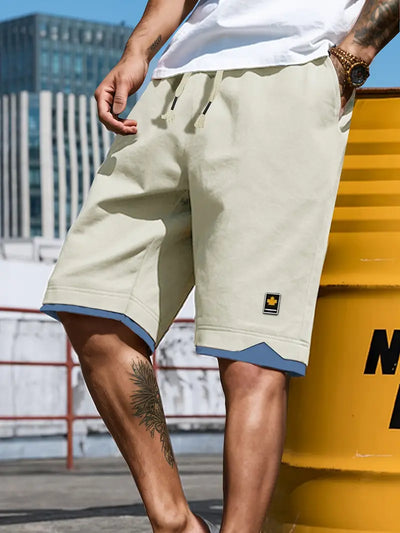 Edson - Einfarbige Shorts mit Taschen für Herren