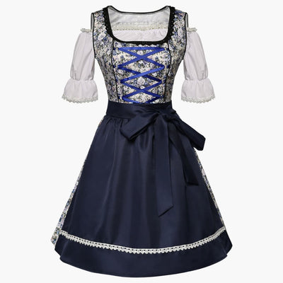Geblümtes Dirndl kleid für Damen - Oktoberfest 2025