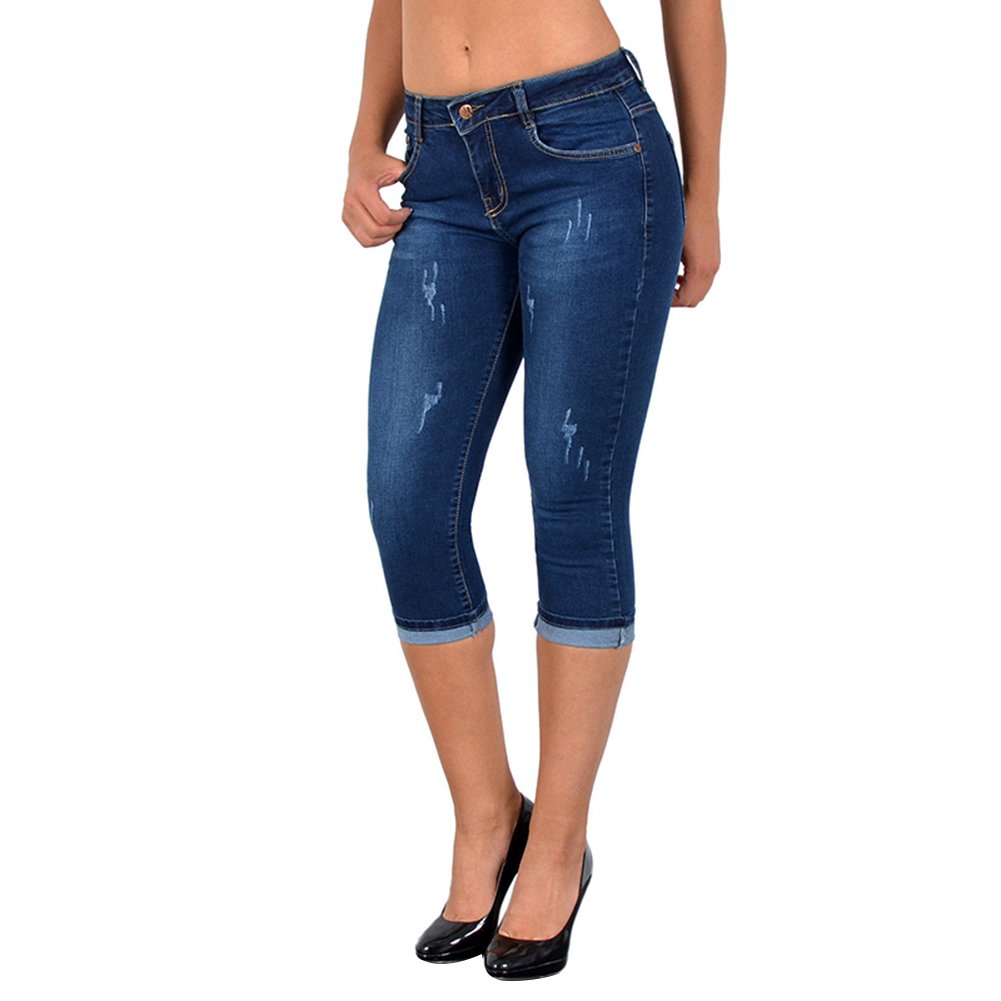 Valentina | Women's spring cropped denim trousers