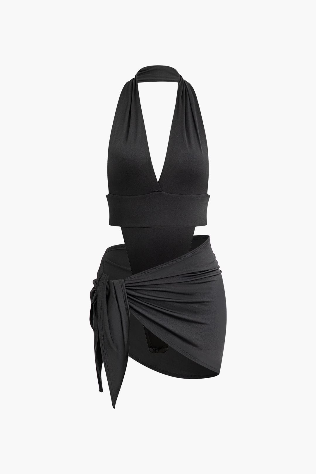 Nyx | Halterneck-Top & Drapierter Minirock – Ein aufregender Look für besondere Nächte