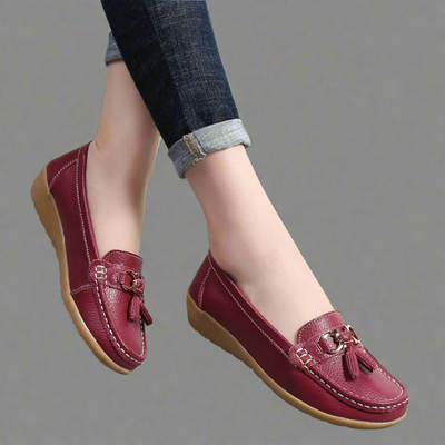 Adeltraut | Handgefertigte bequeme Ledermokassins