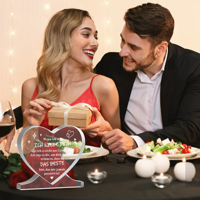 Romantische Herzförmige Acryldekoration