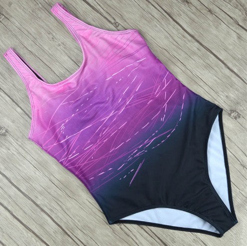 Judith – Vintage Einteiler Badeanzug mit Hohem Ausschnitt und Riemen