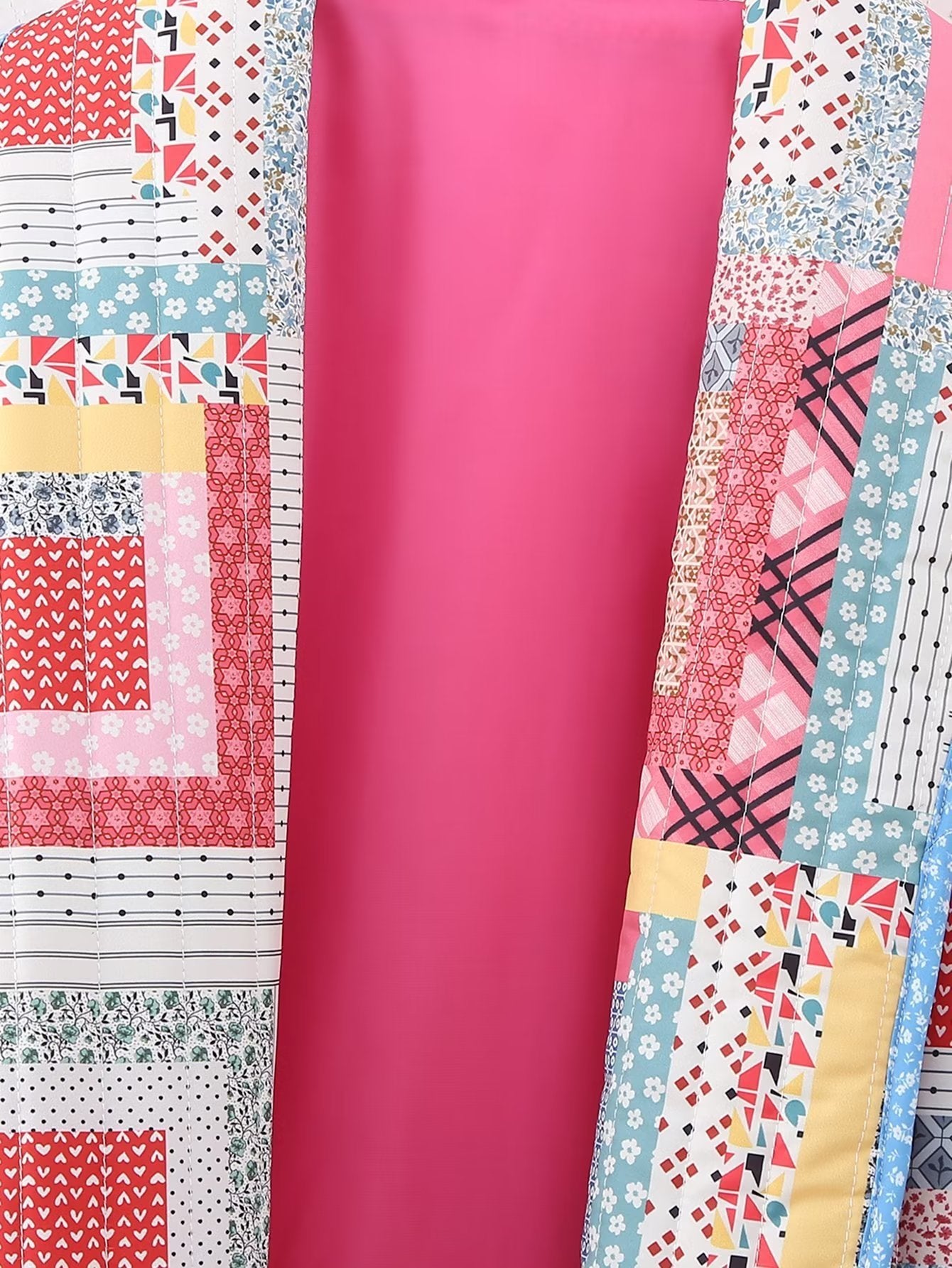 Barbara – Retro Damenmantel aus Baumwolle mit geometrischem Muster