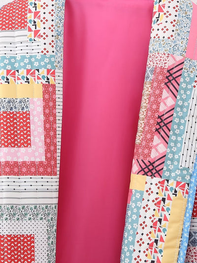 Barbara – Retro Damenmantel aus Baumwolle mit geometrischem Muster