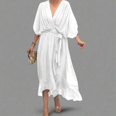 Dorselinde | Elegantes Maxikleid mit Femininem Ausschnitt