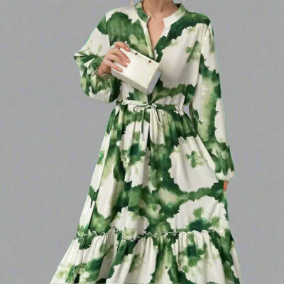 Veleda | Premium Maxikleid mit elegantem V-Ausschnitt