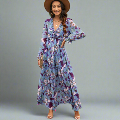 Winelisa | Elegantes Kleid mit Langen Ärmeln