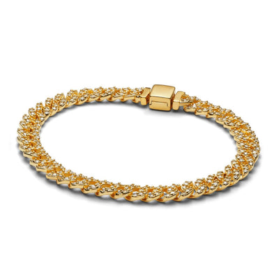 Gold Pave Cuban Bracelet
