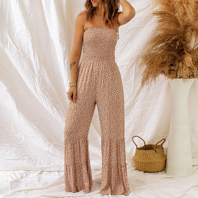 Amelia - Langer Boho-Overall mit Druck