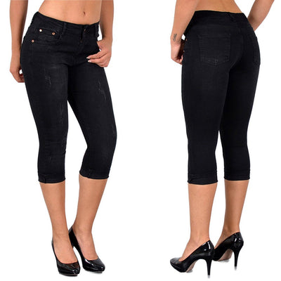 Valentina | Women's spring cropped denim trousers