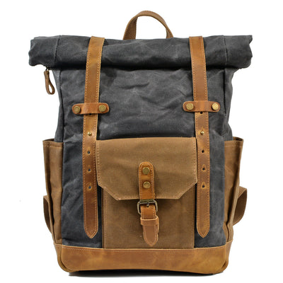 Geoff – Retro Rucksack mit Kontrastfarben und Wasserdicht