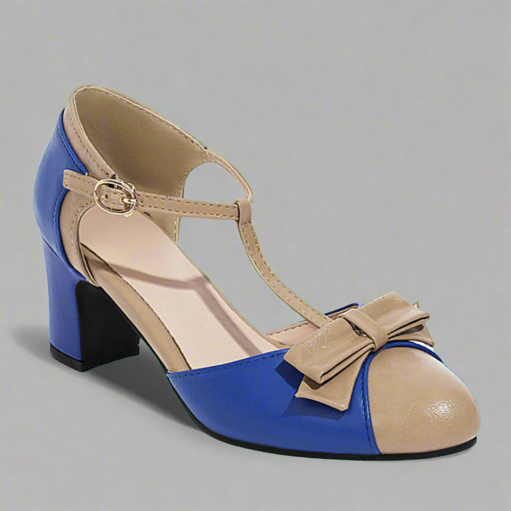 Quelharda | Retro T-Strap Pumps für Sommer