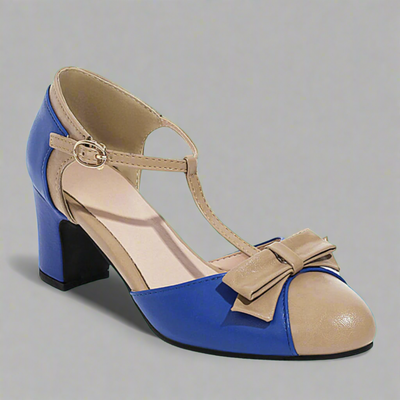 Quelharda | Retro T-Strap Pumps für Sommer