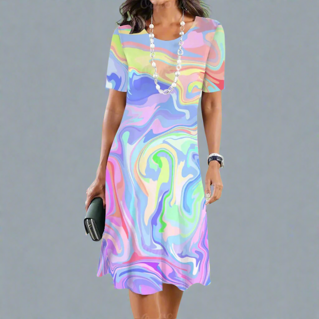 Urswinda | Elegantes Farbverlauf-Sommerkleid