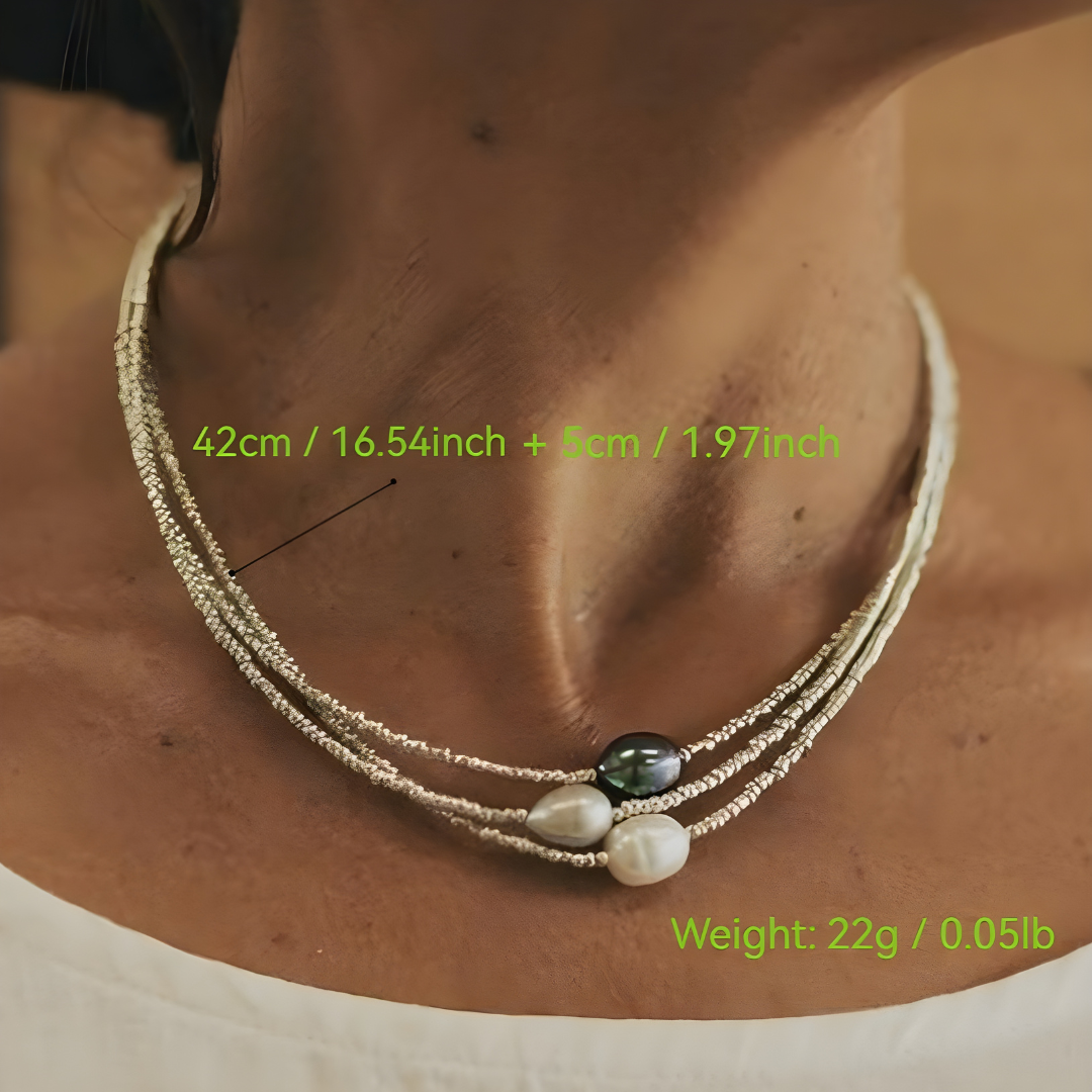 Anda - Necklace With Vintage Pearls