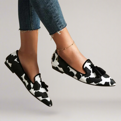 Luisa® | Handgefertigte Mokassins aus Kunstleder mit Druck