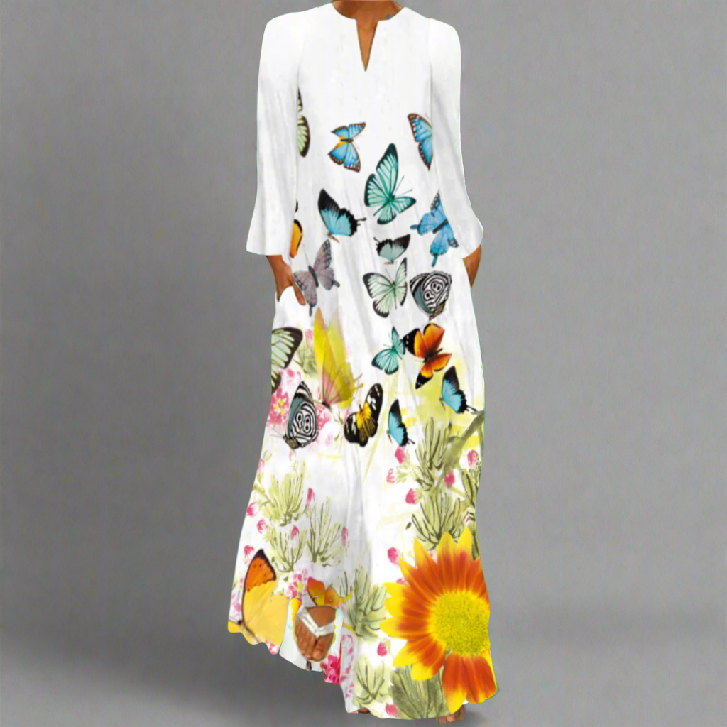 Krimhildis | Luftiges Maxikleid für elegante Sommertage