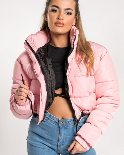 Damen Übergangsjacke Kurz Jacke | Mit Kapuze Wintertauglich