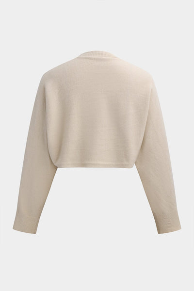 Shira | Strick-Zweiteiler-Set mit Crop-Pullover & Figurbetontem Kleid