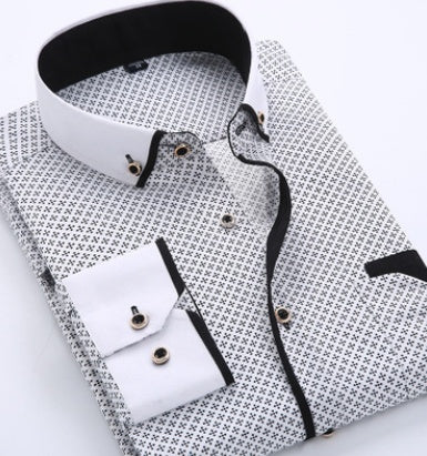 Calvin – Lässiges Herrenhemd mit langen Ärmeln im Slim Fit