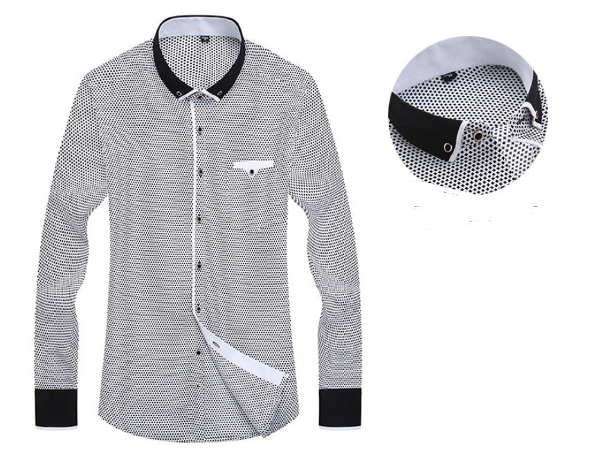 Calvin – Lässiges Herrenhemd mit langen Ärmeln im Slim Fit