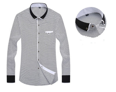 Calvin – Lässiges Herrenhemd mit langen Ärmeln im Slim Fit