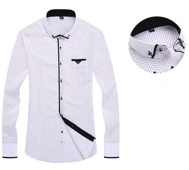 Calvin – Lässiges Herrenhemd mit langen Ärmeln im Slim Fit