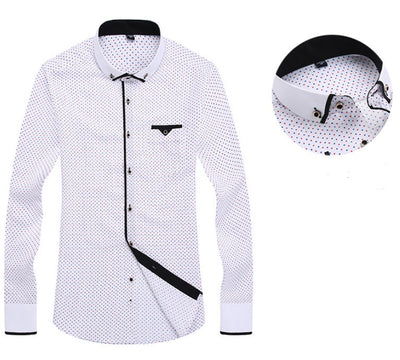 Calvin – Lässiges Herrenhemd mit langen Ärmeln im Slim Fit