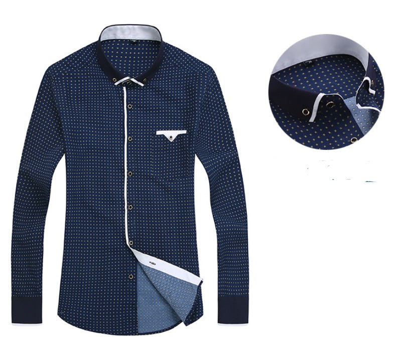 Calvin – Lässiges Herrenhemd mit langen Ärmeln im Slim Fit