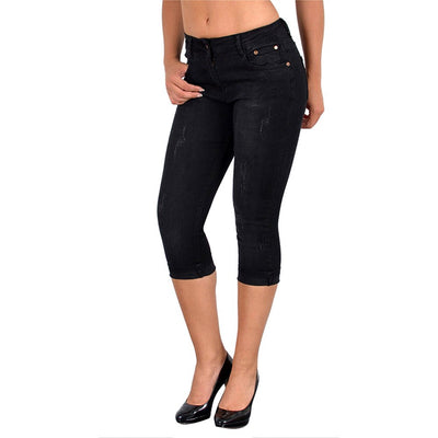Valentina | Women's spring cropped denim trousers