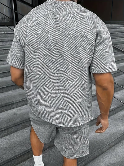 Dean - Herren-Set aus Rundhalshemd und Shorts