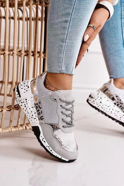 Sara – Damen Sneakers mit Plateau und Schnürung