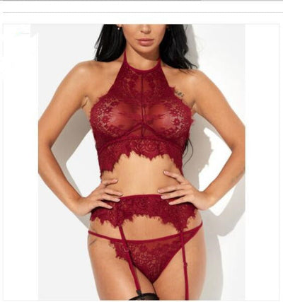 Patricia – Dreiteiliges Trägerset mit Spitzenakzenten