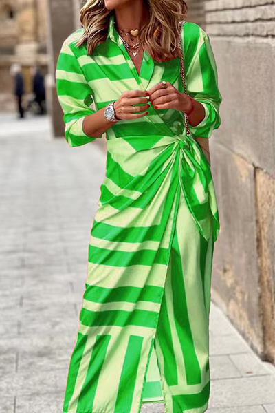 Helmi -| Frühling Sommer Mode Druck Rock Kleid