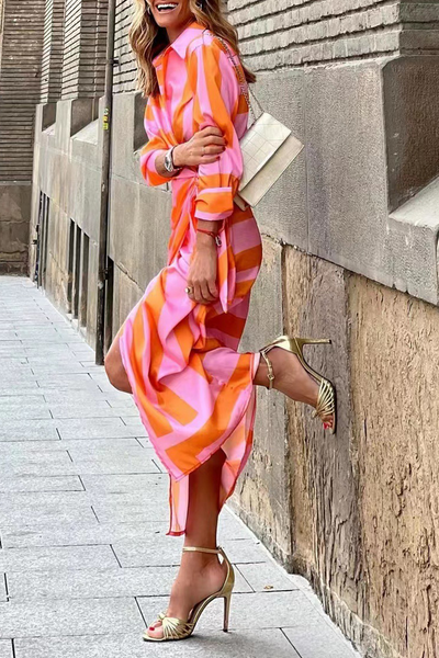 Helmi -| Frühling Sommer Mode Druck Rock Kleid