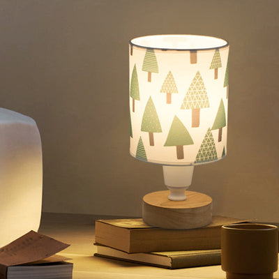 Naturis – moderne Tischlampe aus Stoff