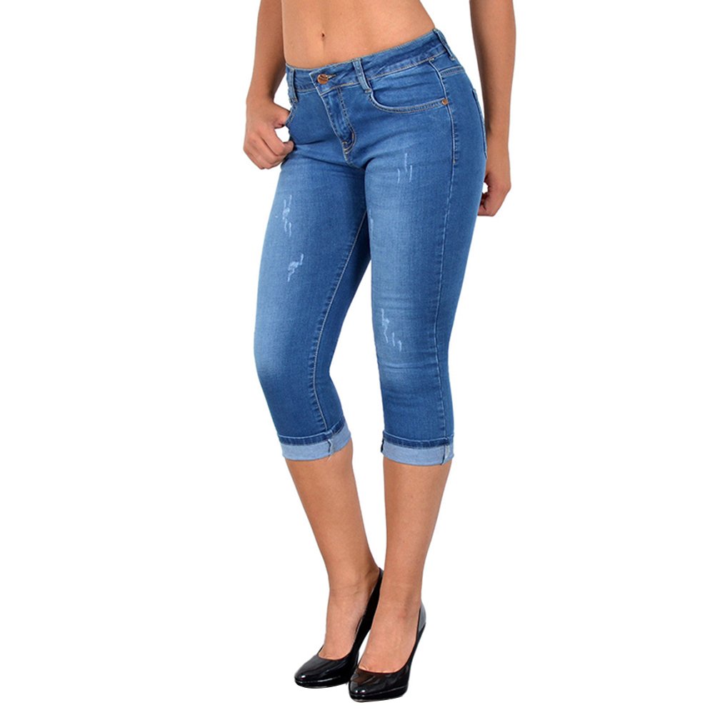 Valentina | Women's spring cropped denim trousers