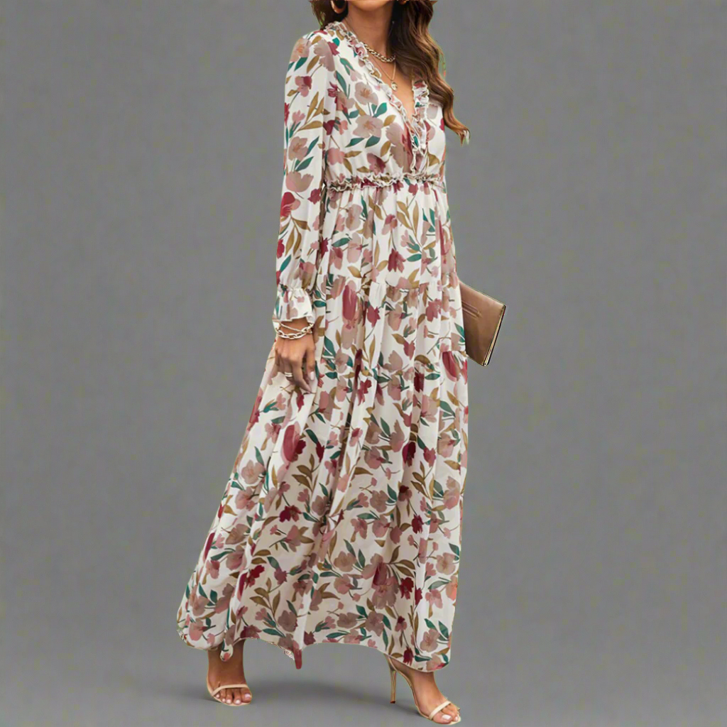 Winelisa | Elegantes Kleid mit Langen Ärmeln