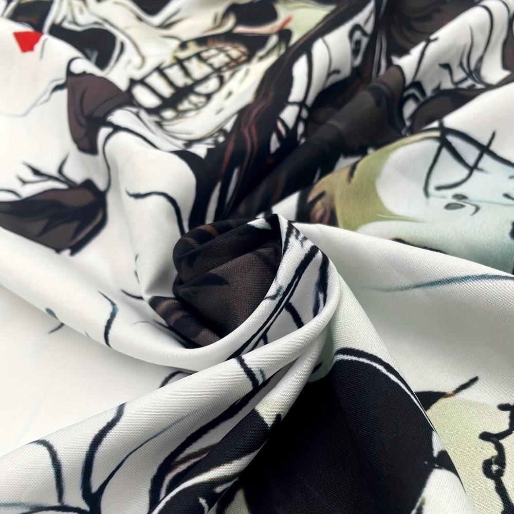 Herren Halloween-Hemd mit Print | Langarm