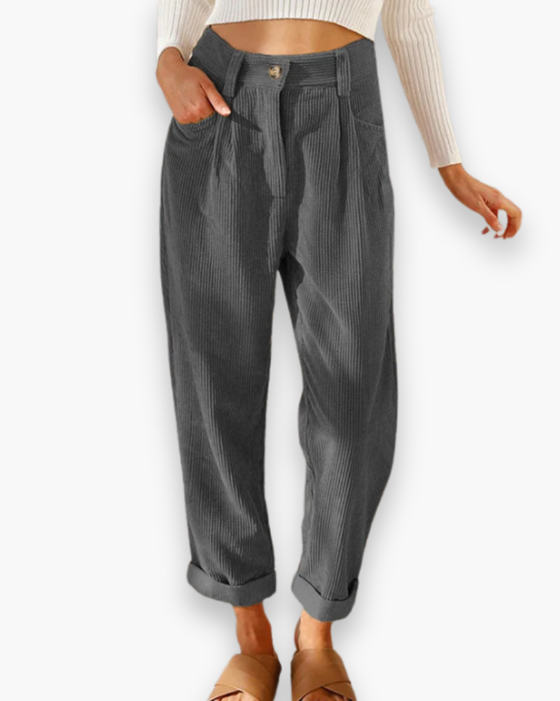 Damen Lässige Stoffhose | Bequeme Passform