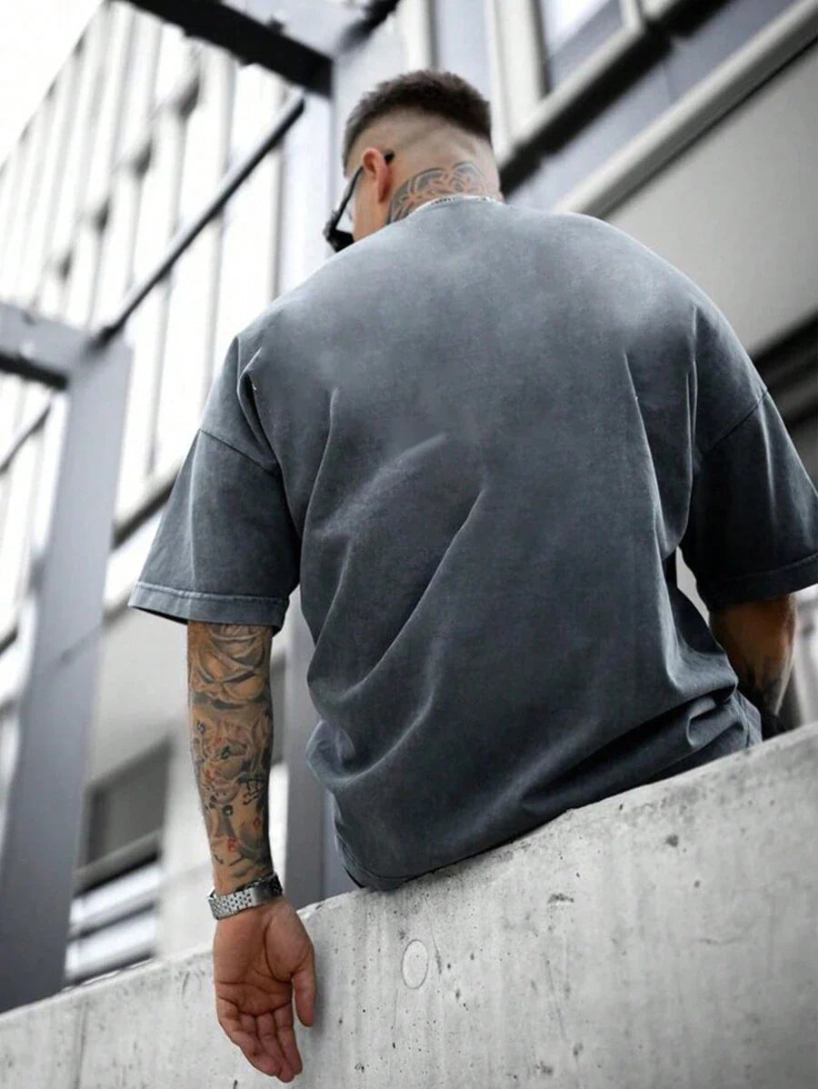 Bruno – Retro T-Shirt Herren Kurzarm Amerikanischer Style