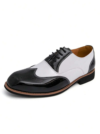 Clemens – Oxford Herrenschuhe Zweifarbig Retro Schnürung